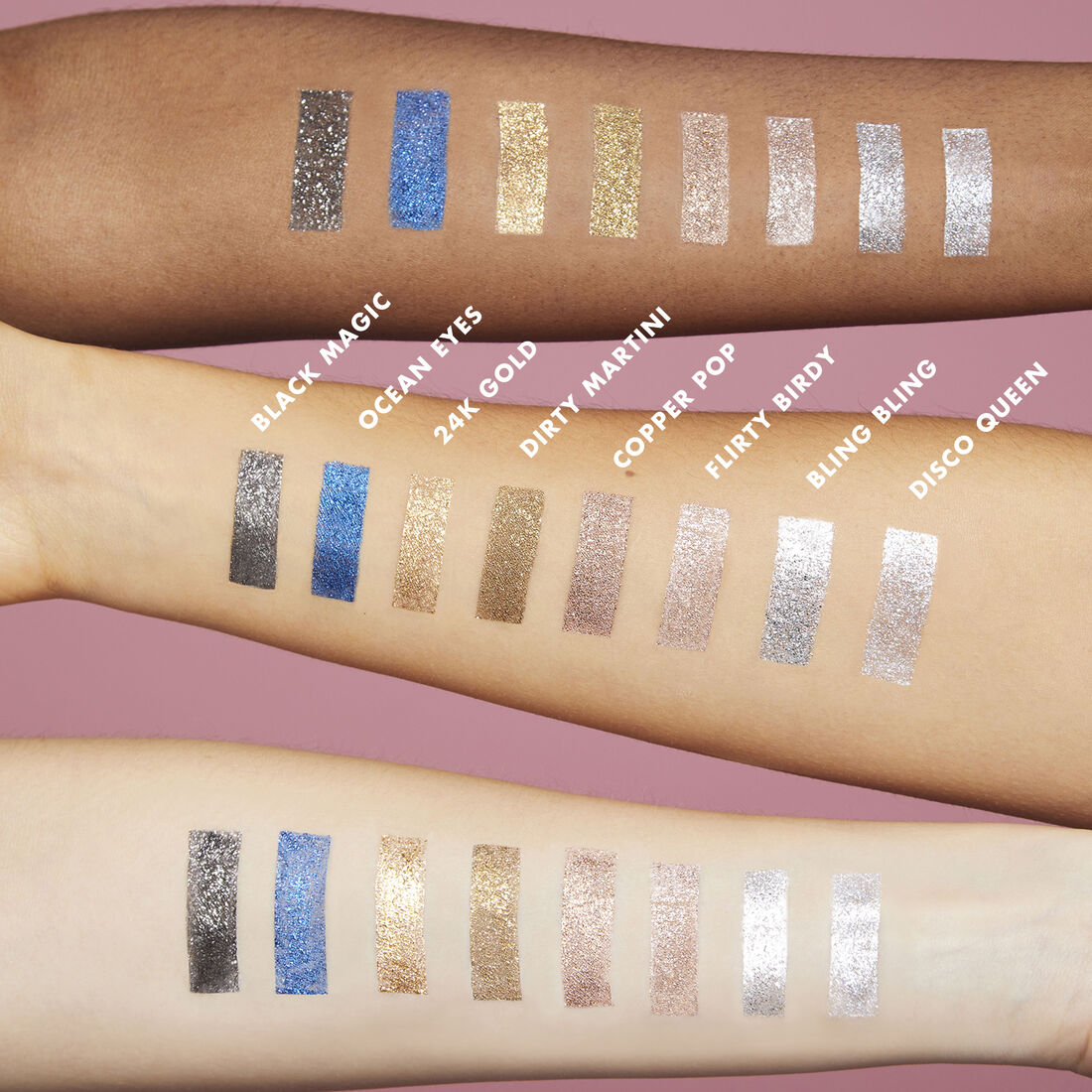 Liquid glitters top
